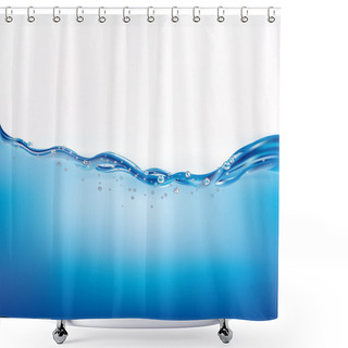 Personality  Beautiful Water Wave Shower Curtains