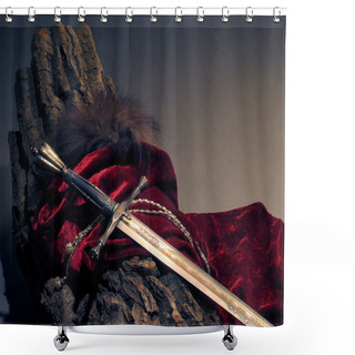 Personality  Sword Shower Curtains
