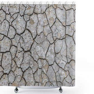 Personality  Texture Of Dried Mud From Mud Volcanoes Shower Curtains