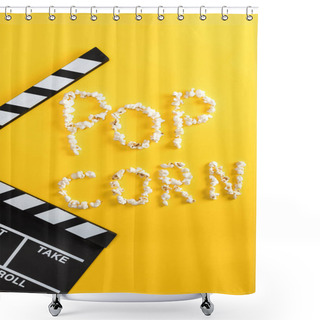 Personality  Pop Corn Lettering   Shower Curtains