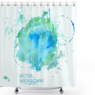 Personality  Watercolor Abstract Background Shower Curtains