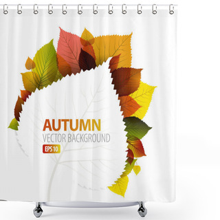 Personality  Autumn Abstract Floral Background Shower Curtains