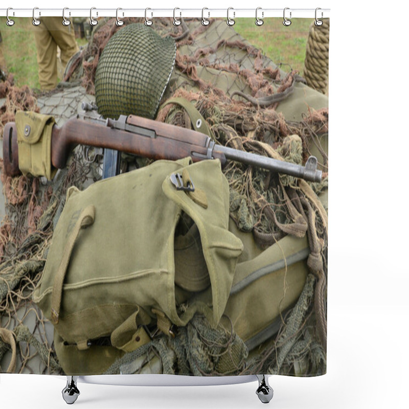 Personality  France,  Old Military Equipment Of The Second World War In Air S Shower Curtains