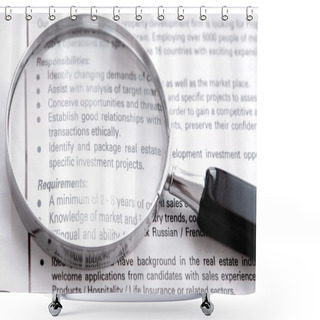 Personality  Search Job Shower Curtains