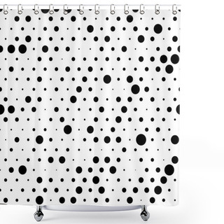 Personality  Dots, Circles Abstract Pattern Shower Curtains
