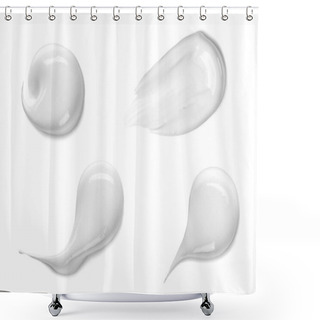 Personality  Cosmetic Cream Isolated On White Shower Curtains
