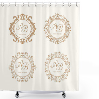 Personality  Monograms Shower Curtains
