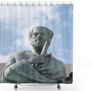 Personality  Statue Of Aristotle Shower Curtains