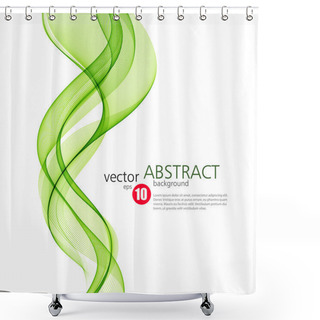 Personality  Abstract Vector Background, Futuristic Wavy Shower Curtains