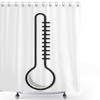 Personality  Thermometer Icon Shower Curtains