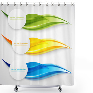 Personality  Vector Abstract Background Design. Shower Curtains