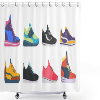 Personality  Athletic Sneakers, Fitness. Shower Curtains