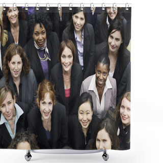 Personality  Group Of Business Women Shower Curtains