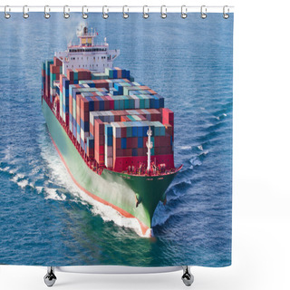 Personality  Container Ship Shower Curtains