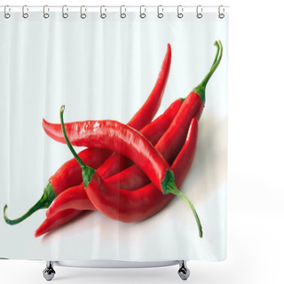 Personality  Red Hot Chili Pepper Shower Curtains