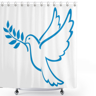Personality  Dove Of Peace Shower Curtains