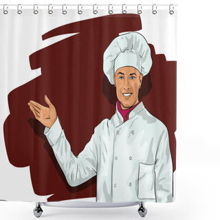 Personality  Cook, A Nice Young Man Shower Curtains