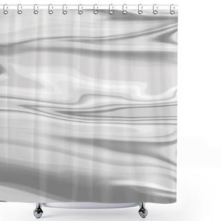 Personality  Illustration - Abstract Background Made Of Liquid Silver Shower Curtains