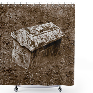 Personality  Coffin Of Stone Shower Curtains