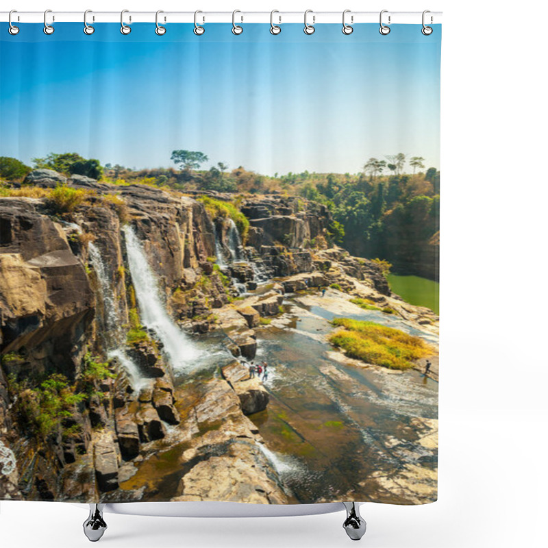Personality  Pongour Waterfall, Vietnam Shower Curtains