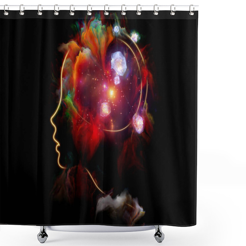 Personality  Synergies of Human Mind shower curtains