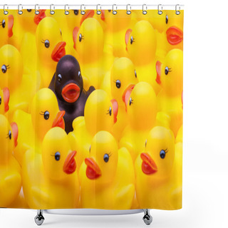 Personality  Yellow Ducks Shower Curtains