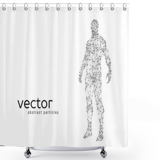Personality  Vector Illustration Of Human Body Shower Curtains