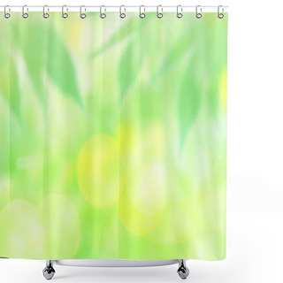 Personality  Fresh Healthy Green Background Shower Curtains