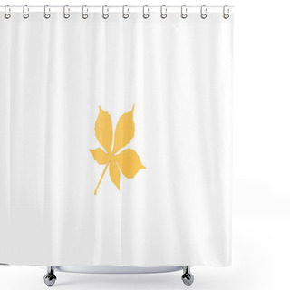 Personality  Autumnal Chestnut Leaf Shower Curtains