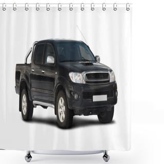 Personality  Front-side View Of Pick-up Truck Shower Curtains