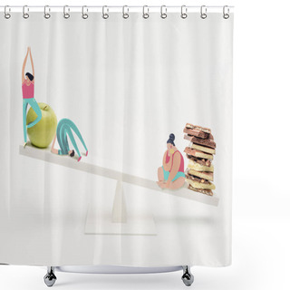 Personality  Healthy Lifestyle Concept Shower Curtains