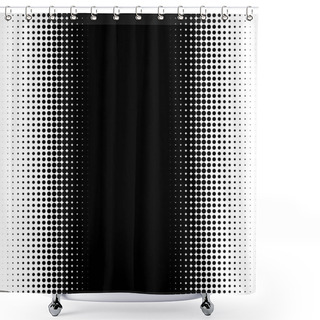 Personality  Vertical Half Tone Pattern Shower Curtains
