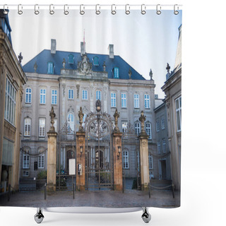 Personality  Old Gates, Blank Card And Beautiful Historical Building In Copenhagen, Denmark Shower Curtains