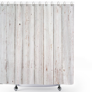 Personality  White Wood Texture Background Shower Curtains