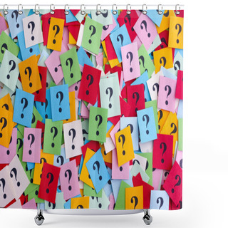 Personality  Too Many Questions Shower Curtains