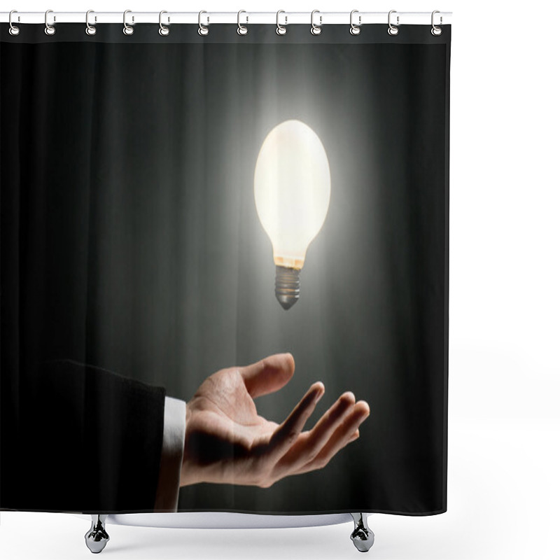 Personality  Illuminated Bulb Shower Curtains