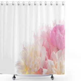 Personality  Fresh Peonies Closeup Shower Curtains