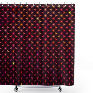 Personality  Abstract Background With Red Stars Shower Curtains