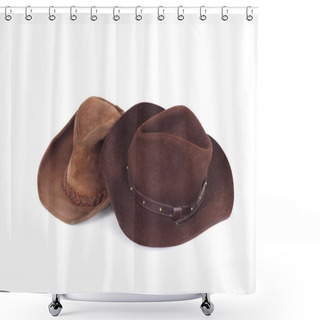 Personality  Two Cowboy Hat Shower Curtains