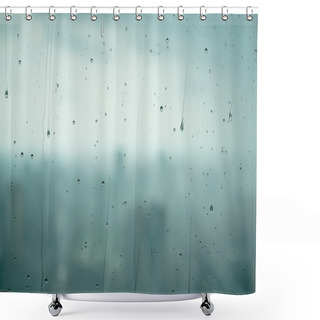 Personality  Rain Drops On Window Shower Curtains