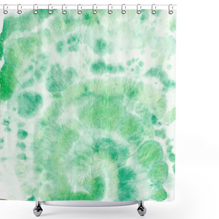 Personality  Tie Dye Circular. Artistic Watercolor Pattern.  Shower Curtains