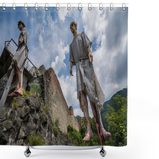 Personality  Castle In Romania Shower Curtains