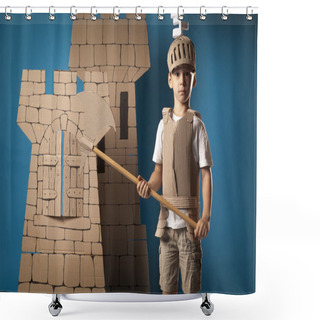 Personality  Medieval Knight Child Shower Curtains