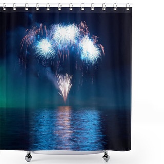 Personality  Colorful Fireworks Shower Curtains