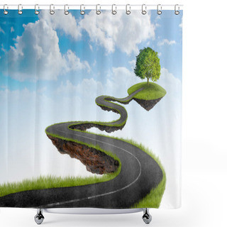 Personality  The Road To Tree Shower Curtains