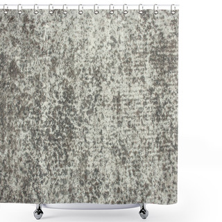 Personality  Background With Unpolished, Grey Granite, Top View Shower Curtains