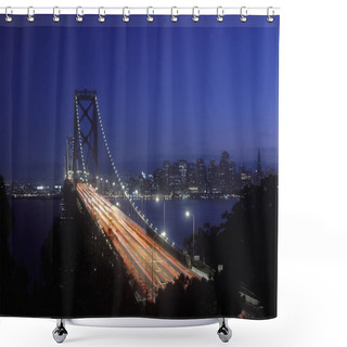 Personality  Golden Gate Bridge San Francisco Bay Shower Curtains