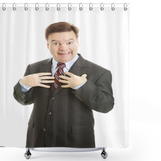 Personality  Businessman - Who Me Shower Curtains
