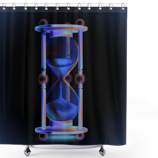 Personality  Hourglass Icon. Vector Illustration. Shower Curtains