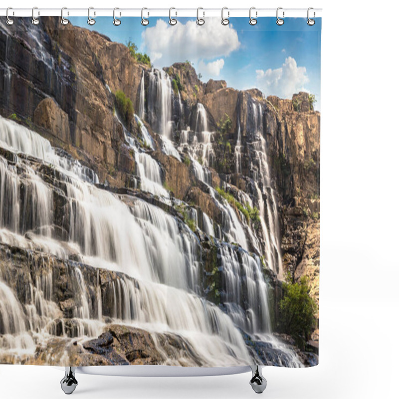 Personality  Pongour Waterfall Near Dalat City, Vietnam In A Summer Day Shower Curtains